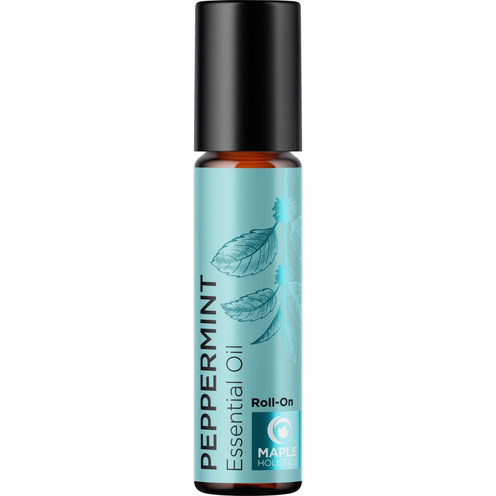 Aromatherapy Peppermint Essential Oil Rollerball - Natural Headache Relief Peppermint Stick with Peppermint Aromatherapy Oil - Natural Peppermint Roll on Essential Oil for Focus and Concentration