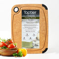 Cutting Board,  Wood Fiber Cutting Board for Kitchen, Non-Slip Kitchen Wood Chopping Board, Reversible, Eco-Friendly, Natural Wood Fiber, Small Cutting Board, 11.5 X 9.25-Inch, Natural Slate
