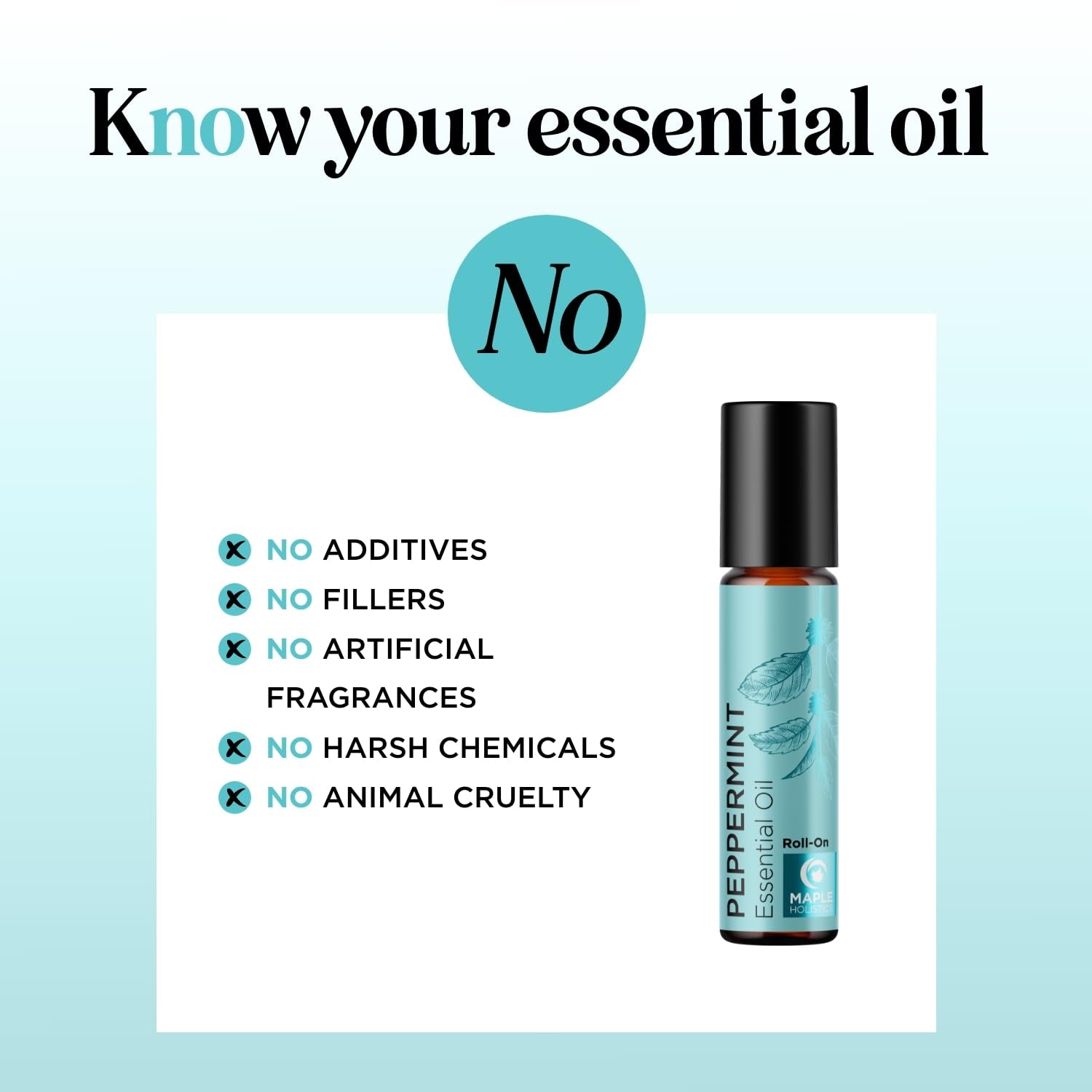 Aromatherapy Peppermint Essential Oil Rollerball - Natural Headache Relief Peppermint Stick with Peppermint Aromatherapy Oil - Natural Peppermint Roll on Essential Oil for Focus and Concentration