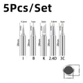 5Pcs I+B+K+2.4D+3C Soldering Iron Pure Copper 900M Soldering Iron Head Set inside Hot Bare Copper Electric Soldering Iron Tip